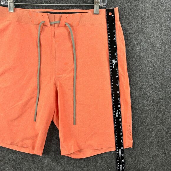 Outerknown Board Shorts Men's 31 Coral Swim Trunks Drawstring Surf Zip Pocket - Picture 6 of 13